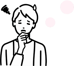 悩んでいる男性